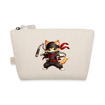 Ninja Katze - Bio-Täschchen - Natur - Vorne