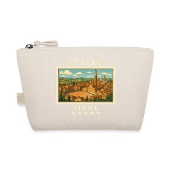 Italien Siena Vintage Reisemarke - Bio-Täschchen - Natur - Vorne