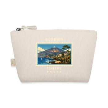Spanien Teneriffa Vintage Reisemarke - Bio-Täschchen - Natur - Vorne
