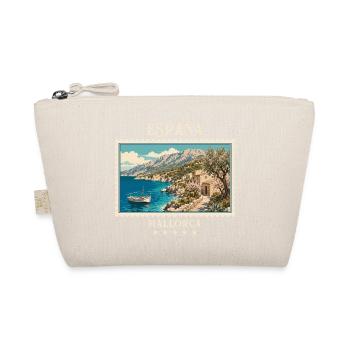 Spanien Mallorca Vintage Reisemarke - Bio-Täschchen - Natur - Vorne