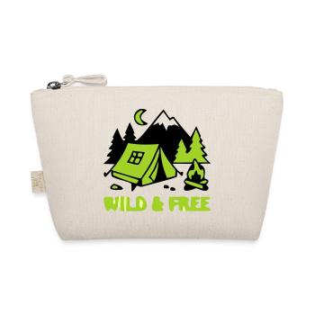 Camping Zelt Natur Grafik - Bio-Täschchen - Natur - Vorne