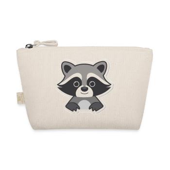 Cuddly raccoon silhouette - Organic Pouch - nature - Front