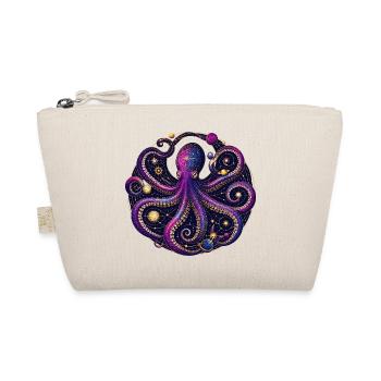 Cosmic Octopus Planetary Orbit Illustration - Organic Pouch - nature - Front