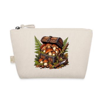 Forest Mushroom Treasure Chest - Organic Pouch - nature - Front