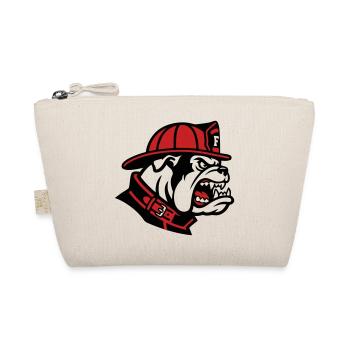 Feuerwehr Bulldogge Maskottchen - Bio-Täschchen - Natur - Vorne