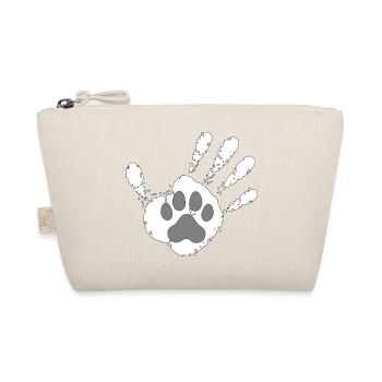 Hund Mensch High Five - Bio-Täschchen - Natur - Vorne