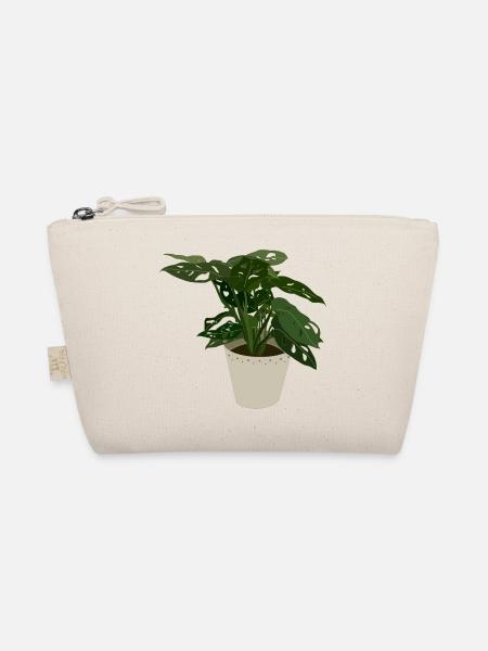 Monstera Monkey Leaf - Bio-Täschchen - Natur