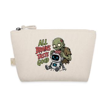 KI Zombie Halloween - Bio-Täschchen - Natur - Vorne