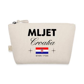 Mljet Kroatien Koordinaten Reise Souvenir - Bio-Täschchen - Natur - Vorne