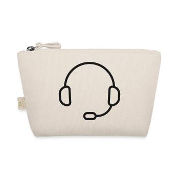 Headset Helpdesk Zeilen-Symbol - Bio-Täschchen - Natur - Vorne