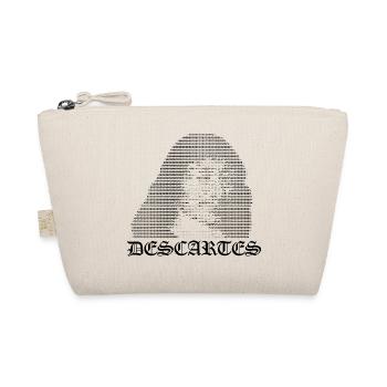 René Descartes ASCII Kunstporträt - Bio-Täschchen - Natur - Vorne