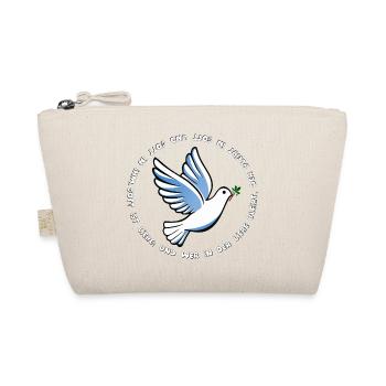 Taube,Gott ist liebe  - Bio-Täschchen - Natur - Vorne