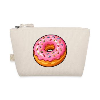 Pink Zuckerguss Donut mit Streuseln - Bio-Täschchen - Natur - Vorne