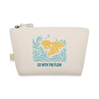 Go With The Flow – Goldfisch im Wasser - Bio-Täschchen - Natur - Vorne