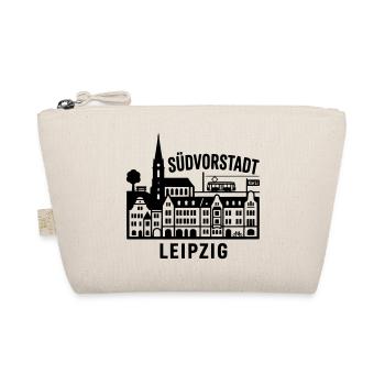 Südvorstadt Leipzig Silhouette - Bio-Täschchen - Natur - Vorne