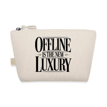 Offline ist der neue Luxus - Bio-Täschchen - Natur - Vorne