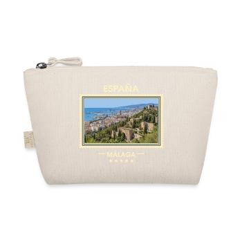 Spanien Málaga Vintage Reisemarke - Bio-Täschchen - Natur - Vorne