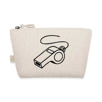 Trillerpfeife Sport Schiri Icon - Bio-Täschchen - Natur - Vorne