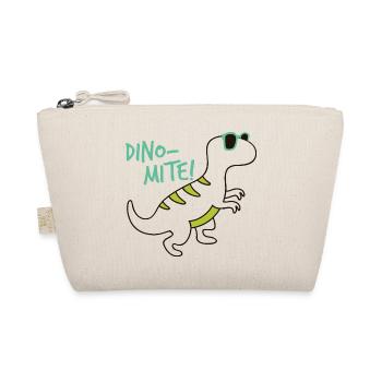 Cooler Dinosaurier Dino-Mite Sonnenbrille Fun - Bio-Täschchen - Natur - Vorne