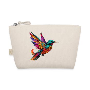 Bunter Kolibri Farbenglanz - Bio-Täschchen - Natur - Vorne