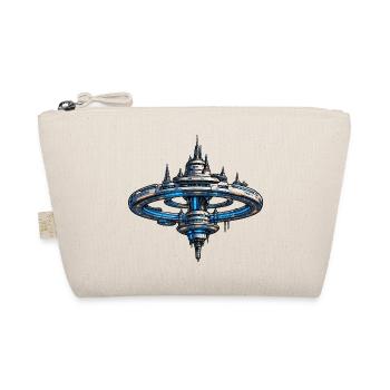 Neonring Raumstation SciFi Kunst - Bio-Täschchen - Natur - Vorne