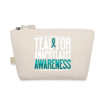 Türkis für Aufklärung - Anaphylaxie - Bio-Täschchen - Natur - Vorne