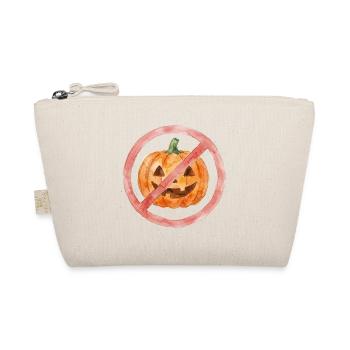 Verbotener Halloween Kürbis Aquarell - Bio-Täschchen - Natur - Vorne
