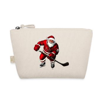 Weihnachten Eishockeyspieler - Bio-Täschchen - Natur - Vorne