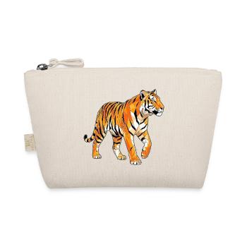 Poly Stil Tiger - Bio-Täschchen - Natur - Vorne