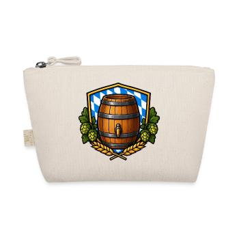 Bierfass Schild Bayerisch - Bio-Täschchen - Natur - Vorne
