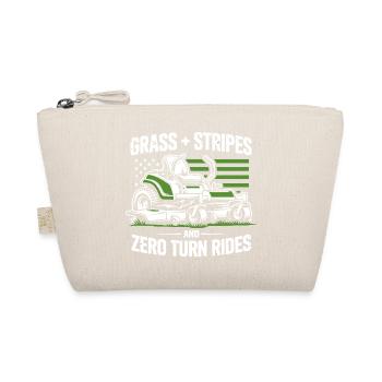 Zero Turn Rasenmäher USA Flagge Rasenmähen - Bio-Täschchen - Natur - Vorne