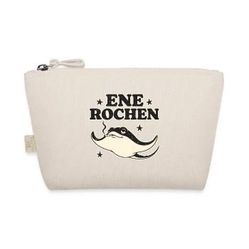 Rochen mit Pfeife im Retrolook - Bio-Täschchen - Natur - Vorne