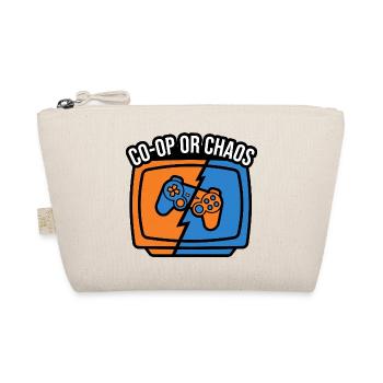 Koop oder Chaos – Gamer-Controller - Bio-Täschchen - Natur - Vorne