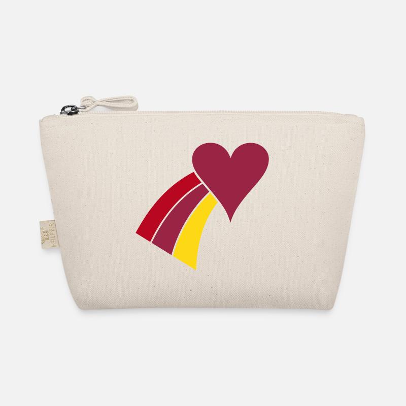 Rainbow Heart Organic Pouch