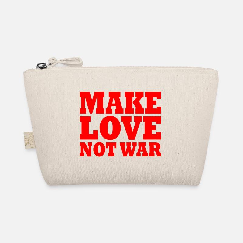 Make love not war - Bio-Täschchen - Natur