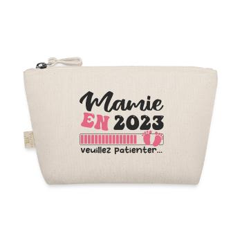 Mamie en 2023 | Cadeau future mamie 2023 Cadeau - Trousse biologique - nature - Devant