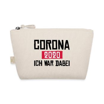 Corona 2020 ich war dabei - Bio-Täschchen - Natur - Vorne
