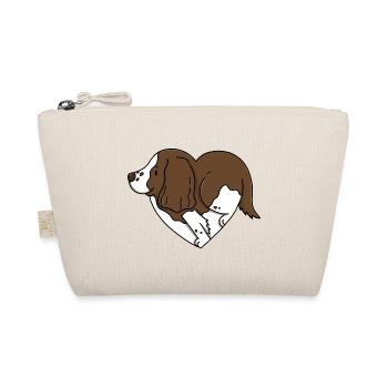 Liebe Springer Spaniels - Bio-Täschchen - Natur - Vorne