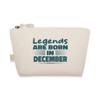 Legends are born in December - Organic Pouch - nature - Front
