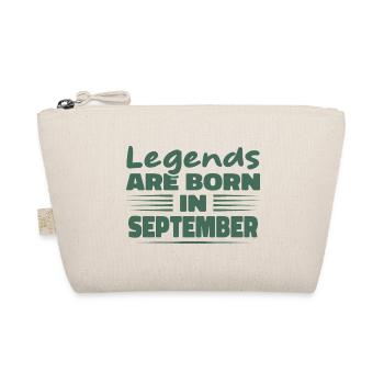 Legends are born in September - Organic Pouch - nature - Front