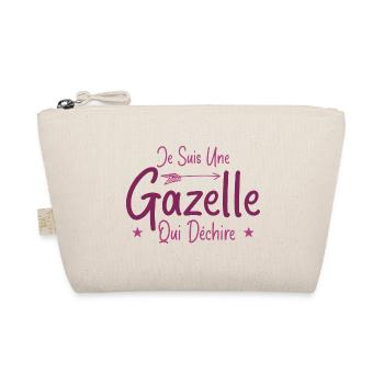 Je suis une Gazelle qui déchire Humour Cadeau - Trousse biologique - nature - Devant