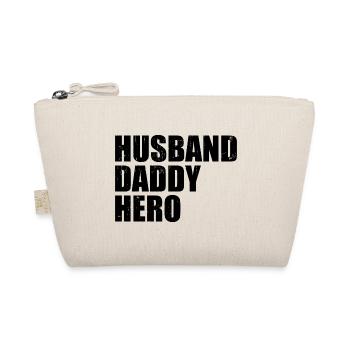 Ehemann Daddy Hero - Bio-Täschchen - Natur - Vorne