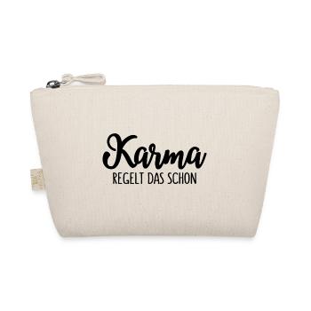 Karma Regelt Das Schon - Bio-Täschchen - Natur - Vorne