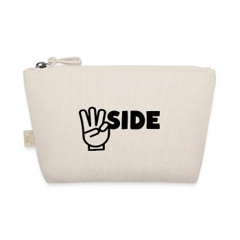 Westside W Fingerzeichen - Bio-Täschchen - Natur - Vorne