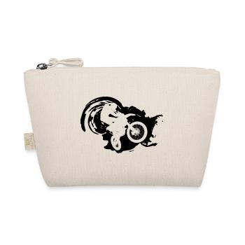 Motorcross Motorcyclist Moto Motorsport - Organic Pouch - nature - Front
