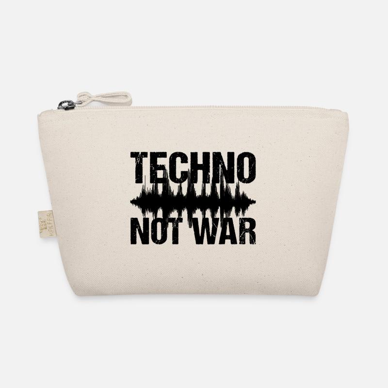 Techno Not War Peace Musik Techno Bio-Täschchen