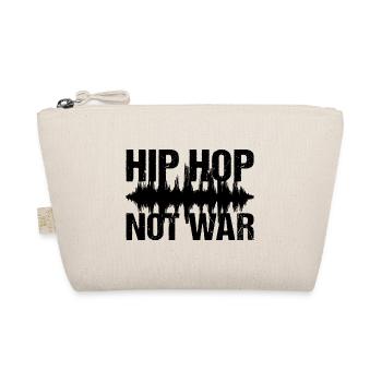 Hip Hop Not War Peace Musik - Bio-Täschchen - Natur - Vorne