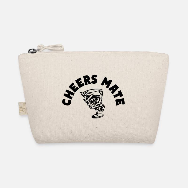 Cheers Mate Alkohol Trinkspruch Anstoßen Bio-Täschchen