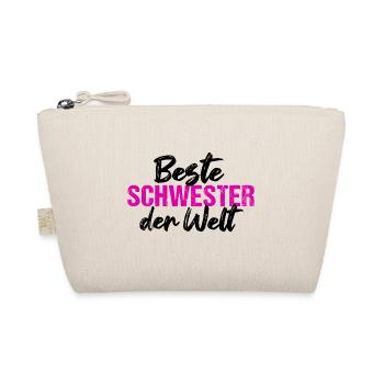 Beste Schwester der Welt Schwester - Bio-Täschchen - Natur - Vorne