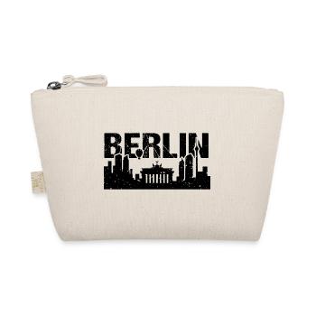 Berlin Skyline Vintage Hauptstadt Berlin - Bio-Täschchen - Natur - Vorne